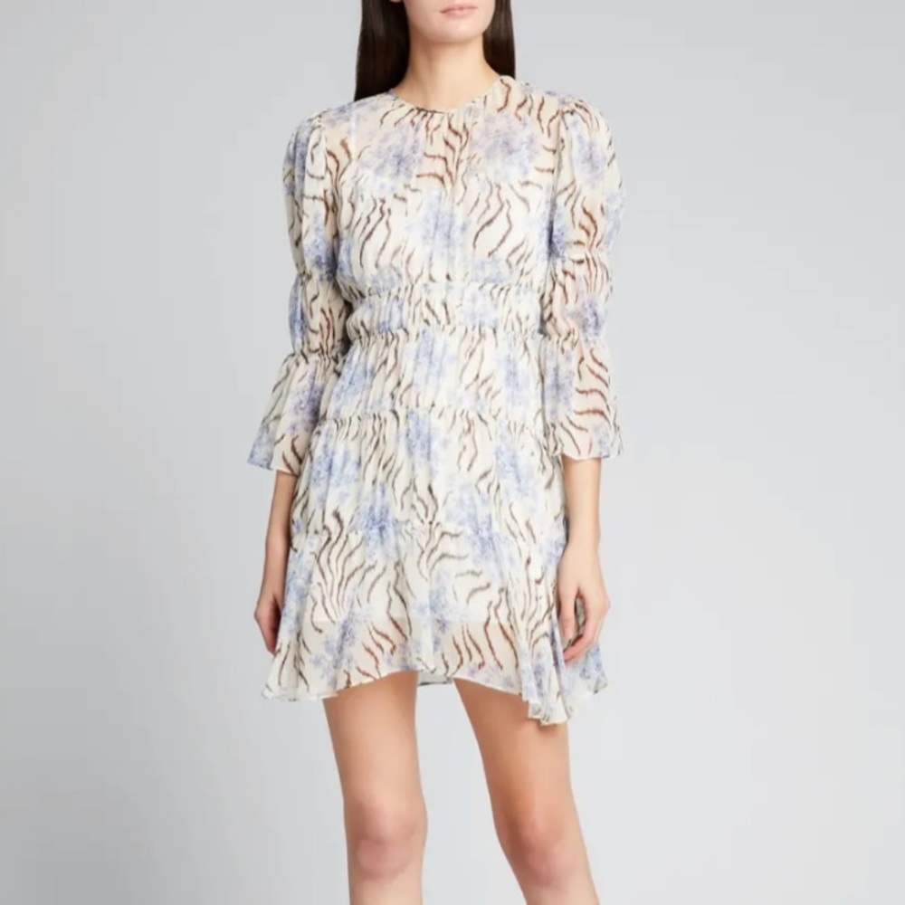 Cinq a Sept Silk Print Dress